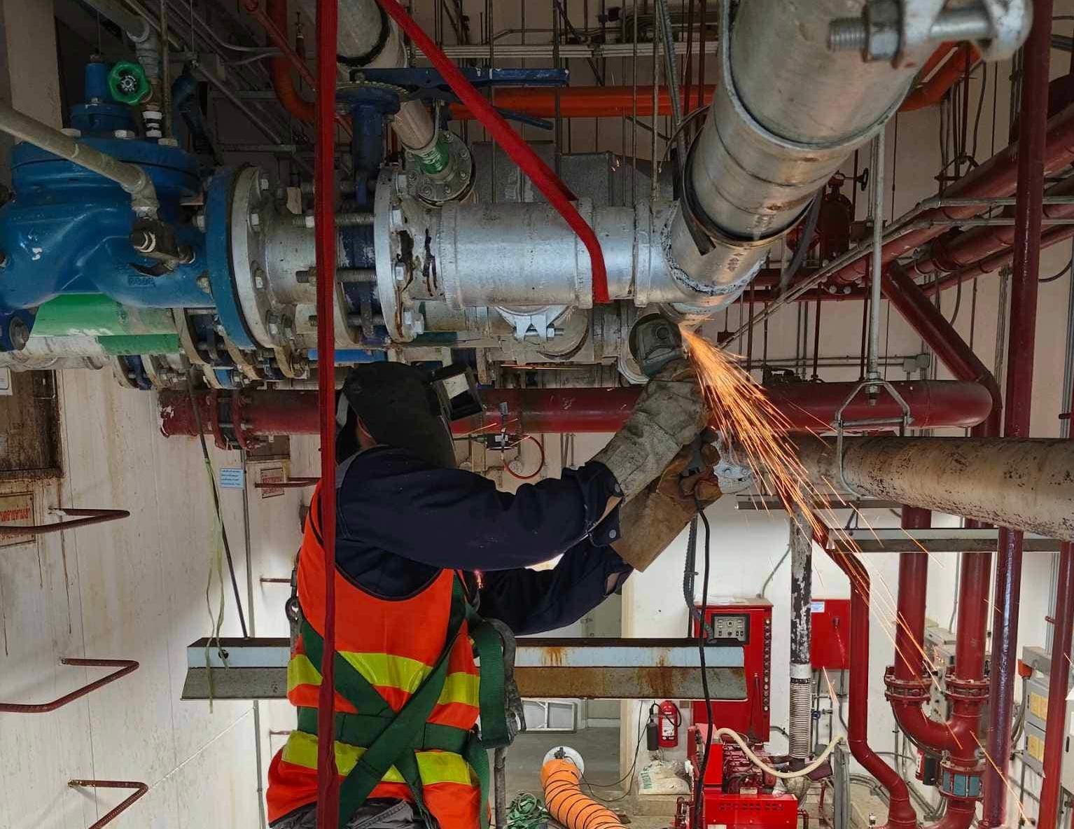 ผลงานติดตั้งระบบดับเพลิงและเครื่องกล